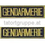 Schriftzug GENDARMERIE (Alpingendarmerie) Ausführung 1 und 2