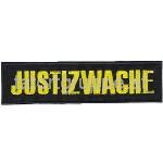 Justizwache Schriftzug blau / gelb