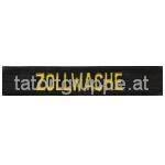 Schriftzug ZOLLWACHE schwarz
