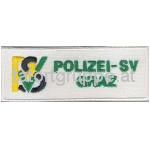 Schriftzug Polizei-SV Graz weiss