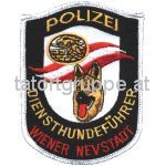 Diensthundeführer Wiener Neustadt (Stickfehler: Wiener Nevstadt)