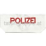 Schriftzug Diensthemd (weiß) POLIZEI
